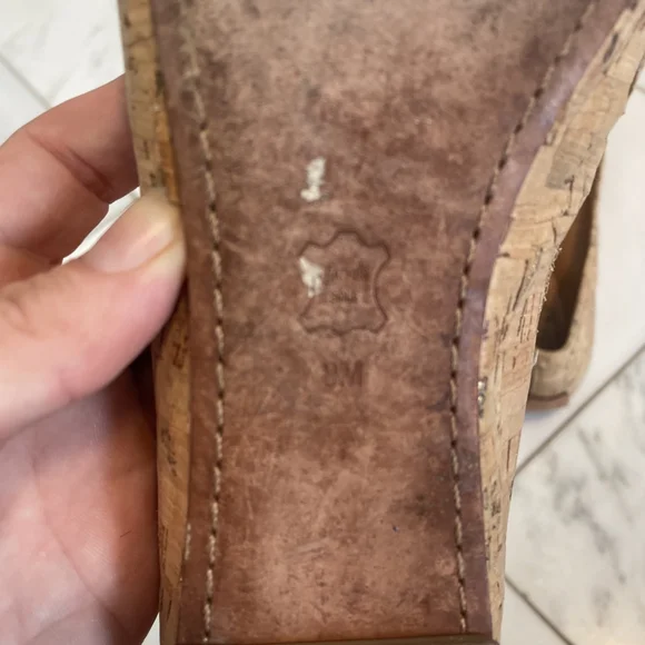Tory Burch Reva Women's Cork And Leather Ballet Flat Women’s Size 8M - Picture 7 of 8